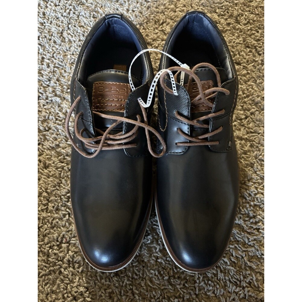 Bullboxer B-52 Men’s Black Leather Casual Shoes Lace Up Size 11 New No Box